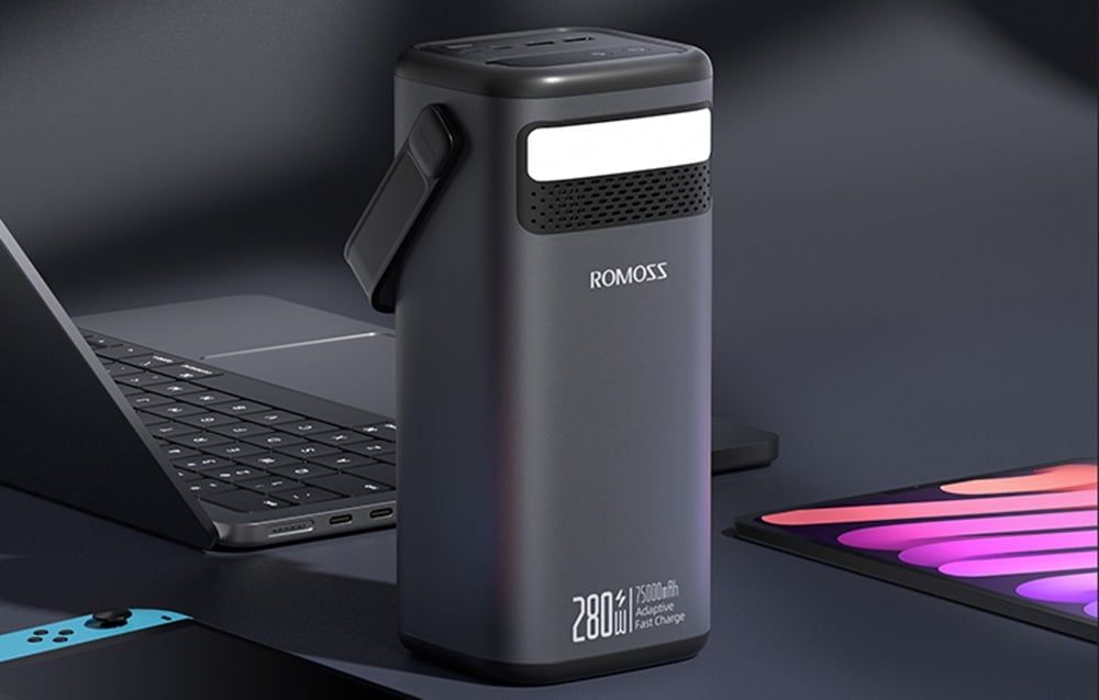 Powerbank Romoss PMT75-DC 75000mAh 280W (fekete)-4