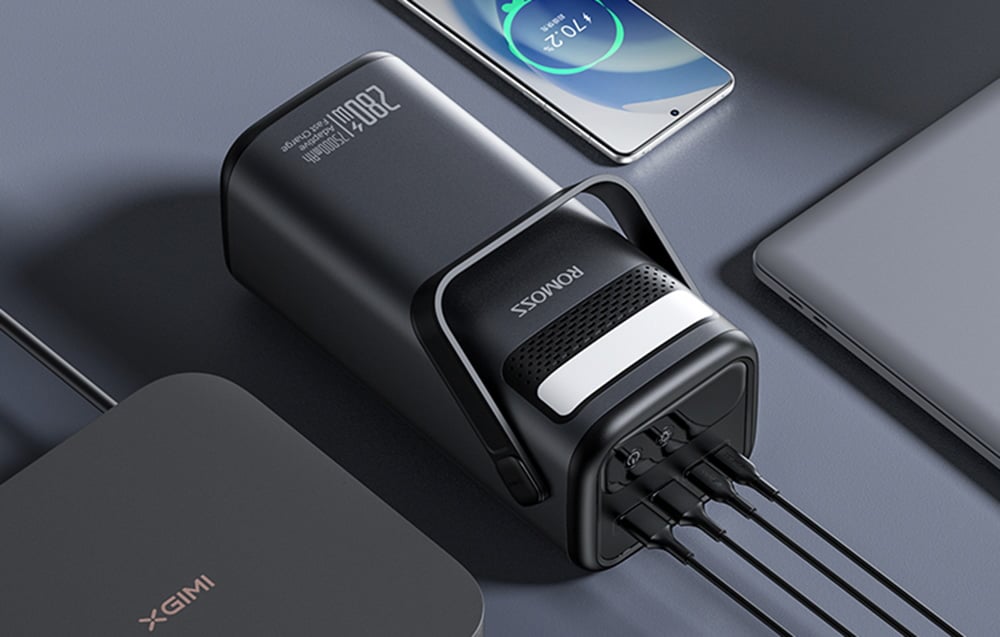 Powerbank Romoss PMT75-DC 75000mAh 280W (fekete)-6