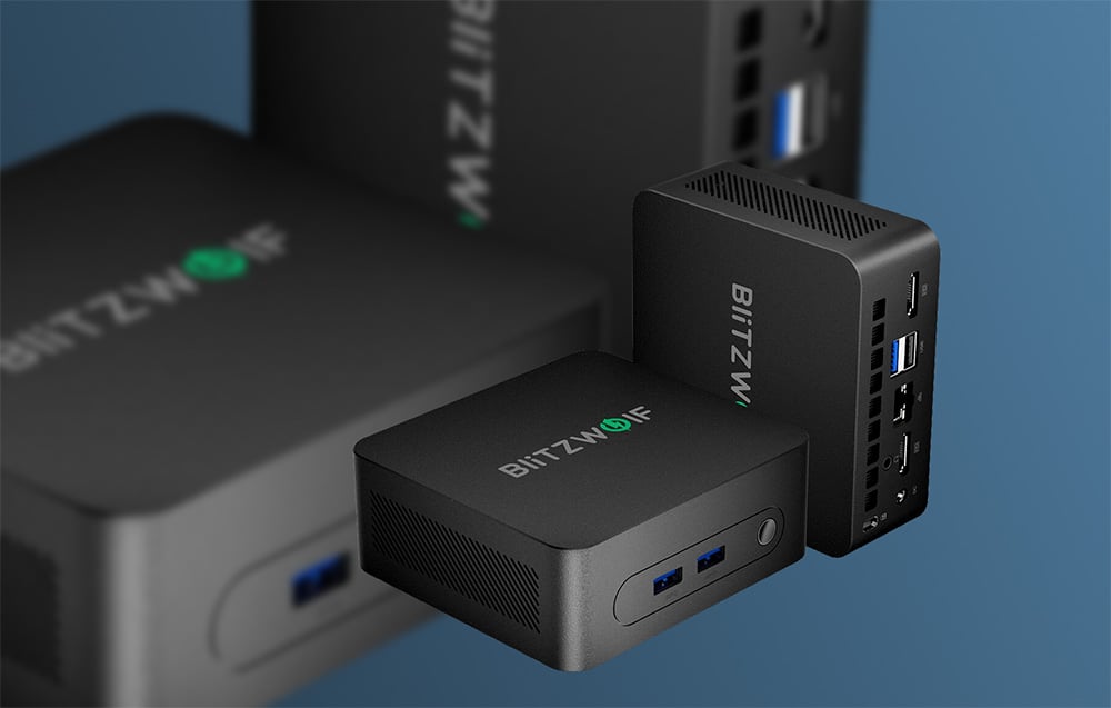 Mini PC BlitzWolf Windows11 Intel dupla kijelző támogatással BW-MPC2 (fekete) -4