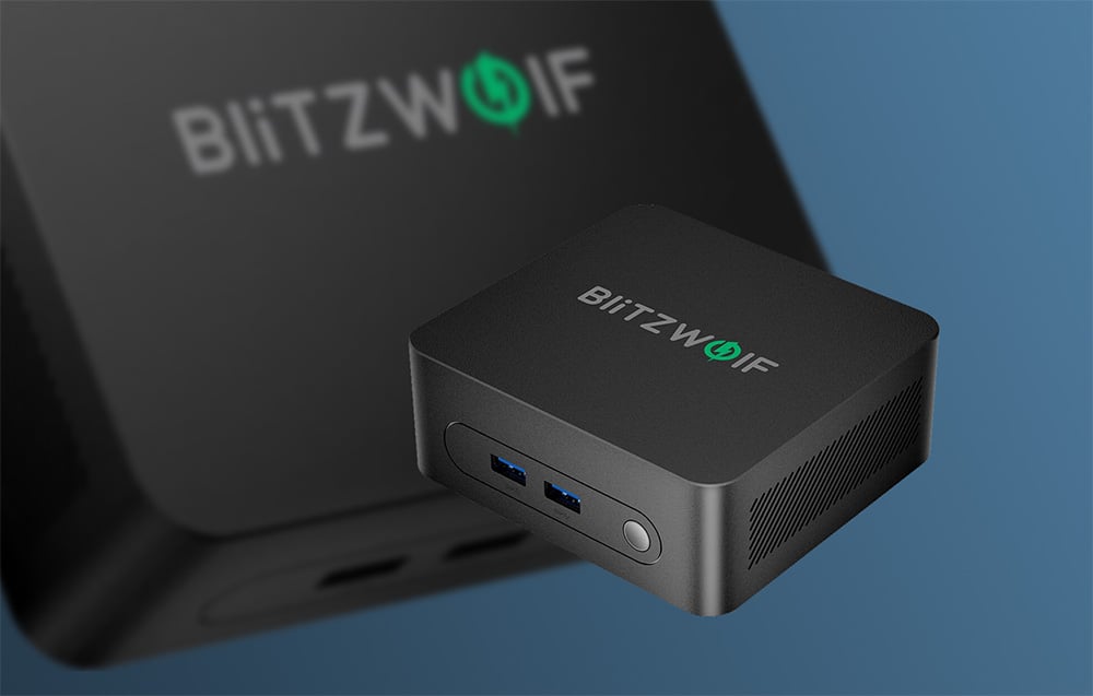 Mini PC BlitzWolf Windows11 Intel dupla kijelző támogatással BW-MPC2 (fekete) -1