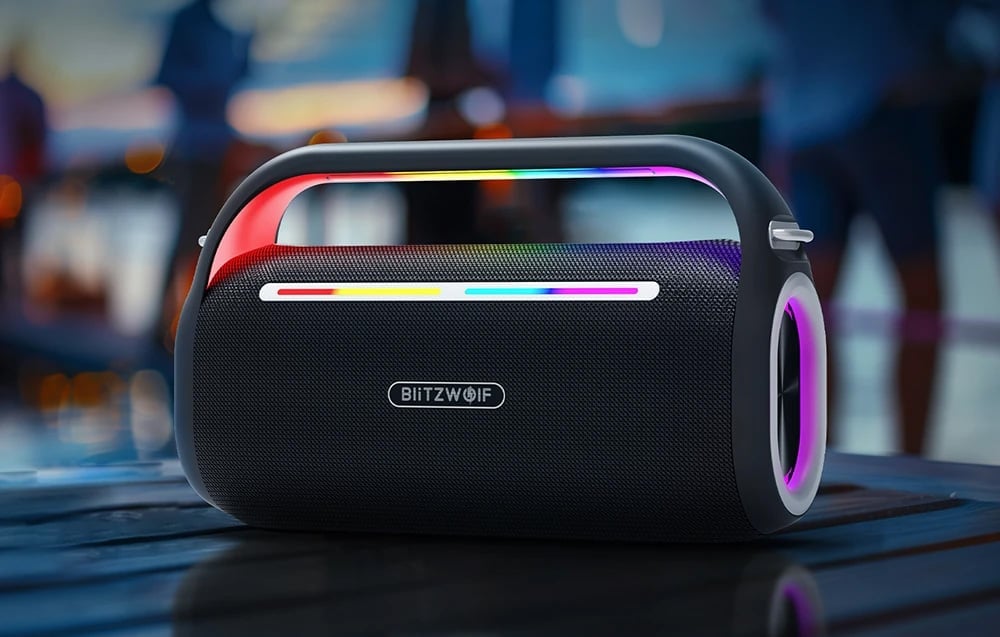  Hordozható Bluetooth Hangszóró Karaoke Blitzwolf BW-WA7 120W-2