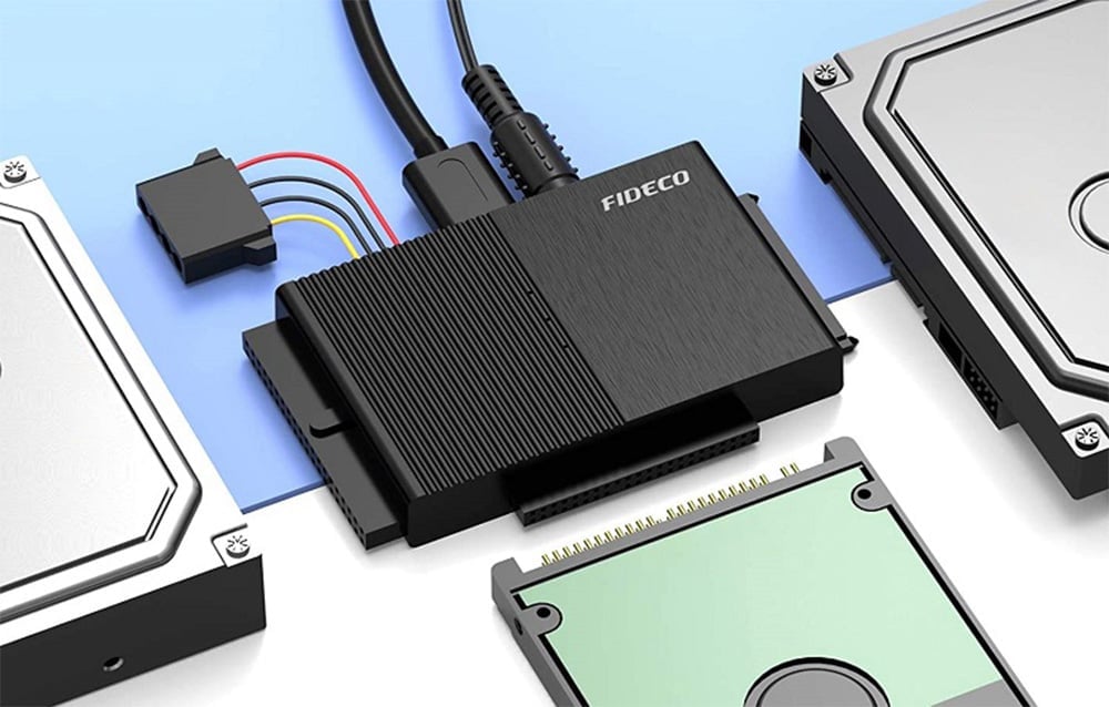 FIDECO PL319 HDD/SSD Adapter (USB 3.0, 16TB, IDE/SATA)-4