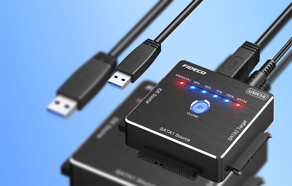 Merevlemez Adapter SATA/IDE FIDECO PL06-2