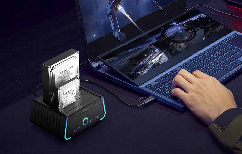Külső HDD Állomás Kettős Fiókkal FIDECO YPZ230R-3