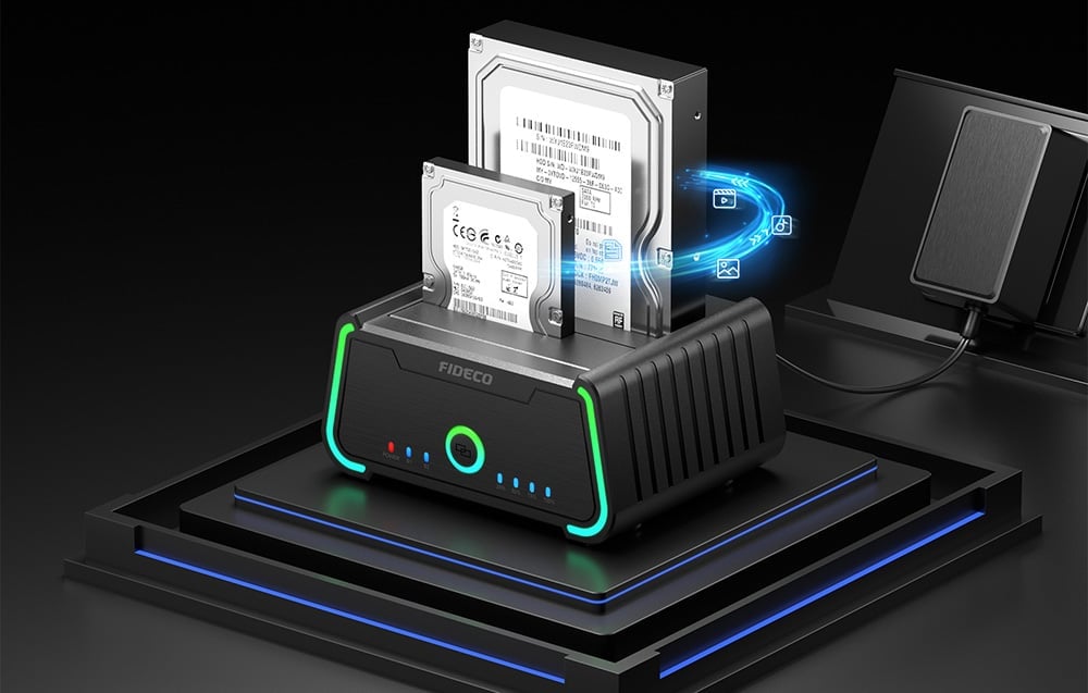 Külső HDD Állomás Kettős Fiókkal FIDECO YPZ230R-5