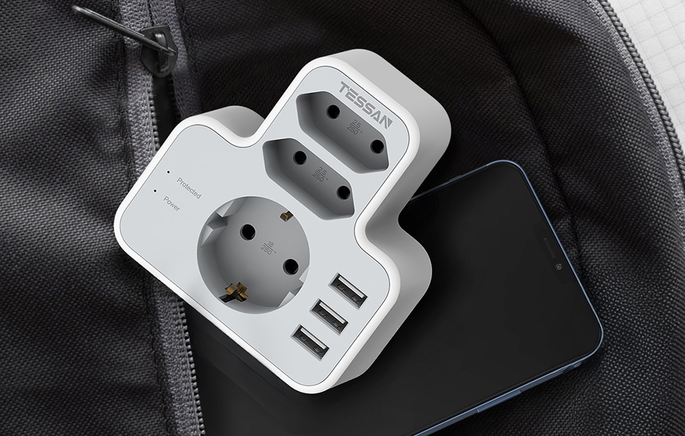Tessan fali aljzat, elosztó TS-327 USB porttal-6