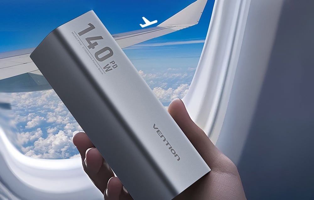 Powerbank Vention LED kijelző 27000mAh 140W FHVH0 (szürke)-6