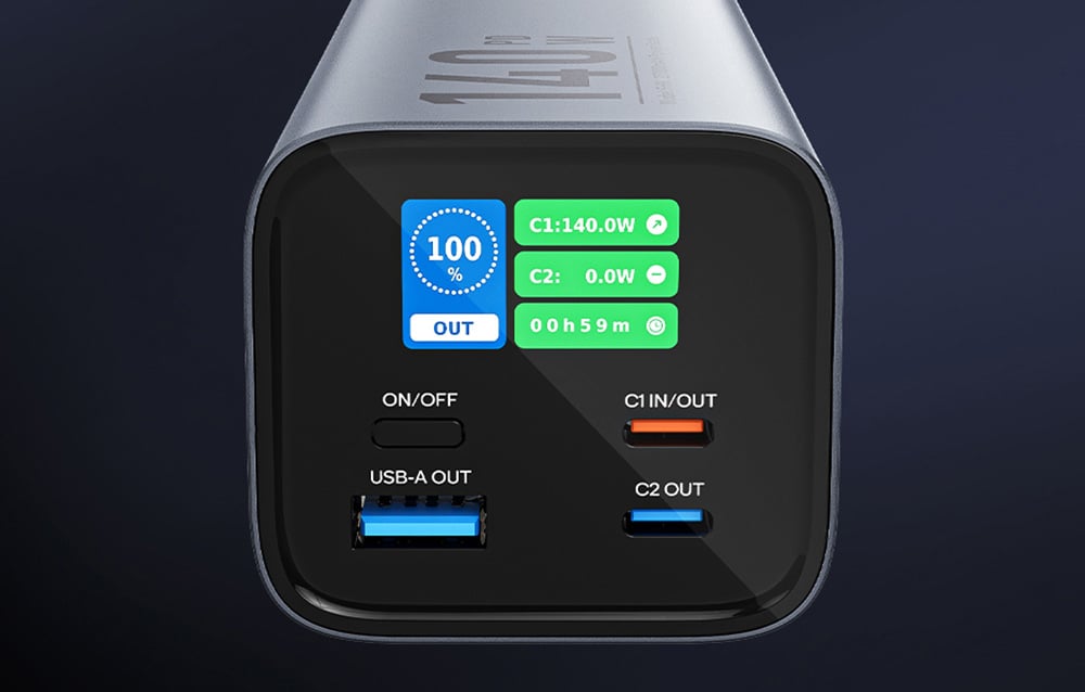 Powerbank Vention LED kijelző 27000mAh 140W FHVH0 (szürke)-3