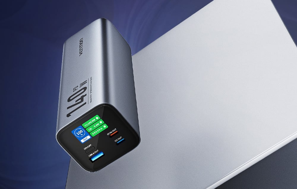 Powerbank Vention LED kijelző 27000mAh 140W FHVH0 (szürke)-2