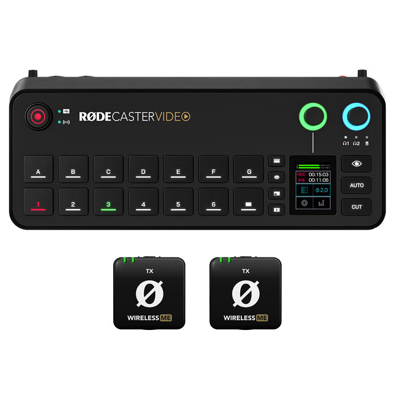 Rode Rodecaster videó és audió keverő + 2db Wireless ME adó egység-0
