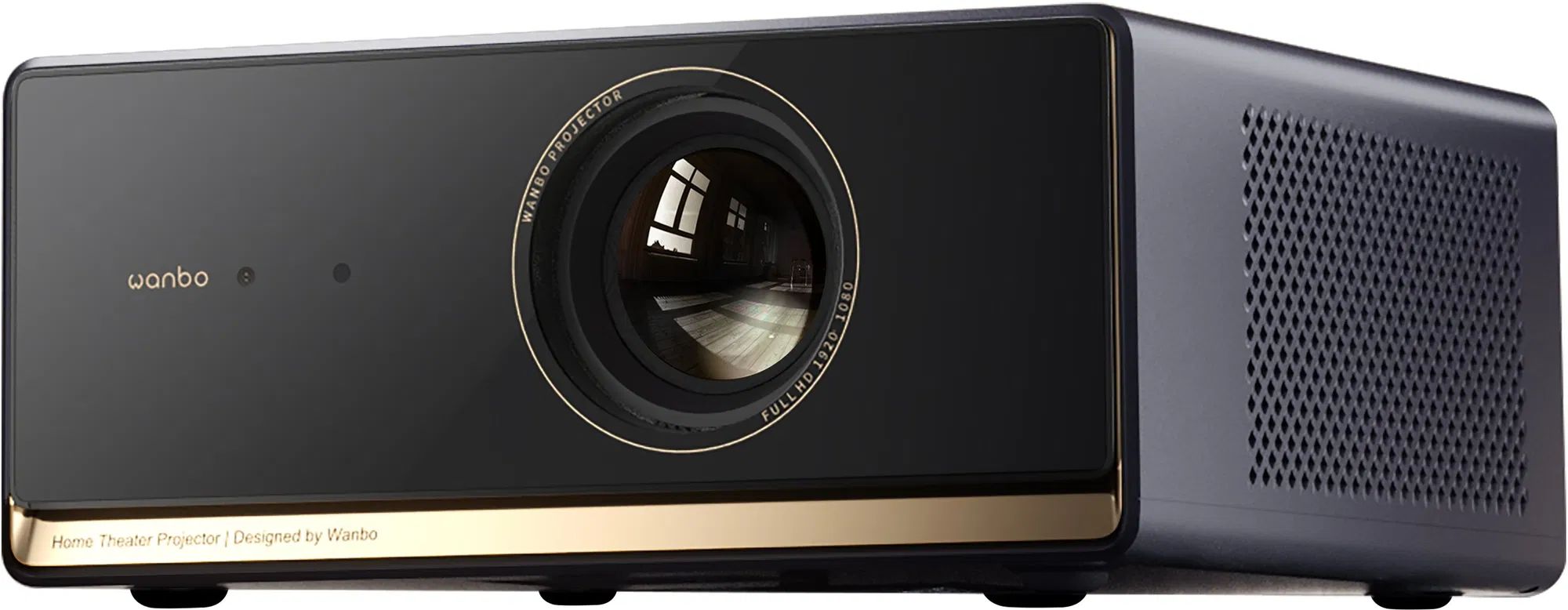 Wanbo Projektor X5 Pro 140 hüvelyk, 1080P Android TV 11-gyel, Két sávos Wi-Fi, Sötétkék EU-1