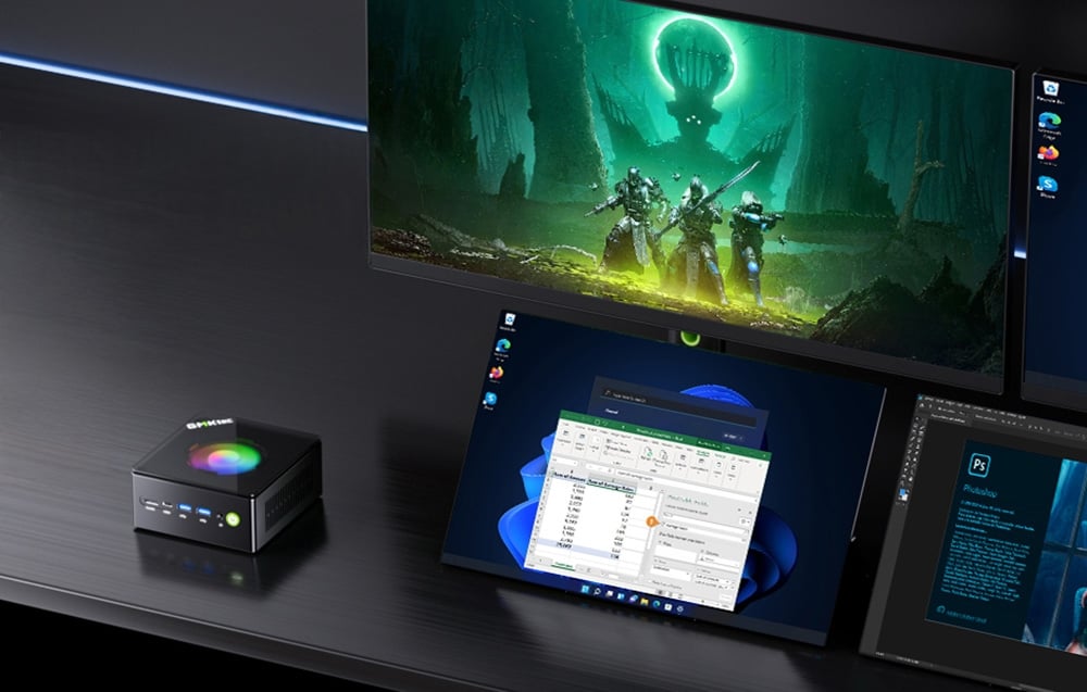GMKtec Mini PC K11 AMD Ryzen 9 8945HS 32GB RAM + 1TB SSD WIN 11 Pro-4