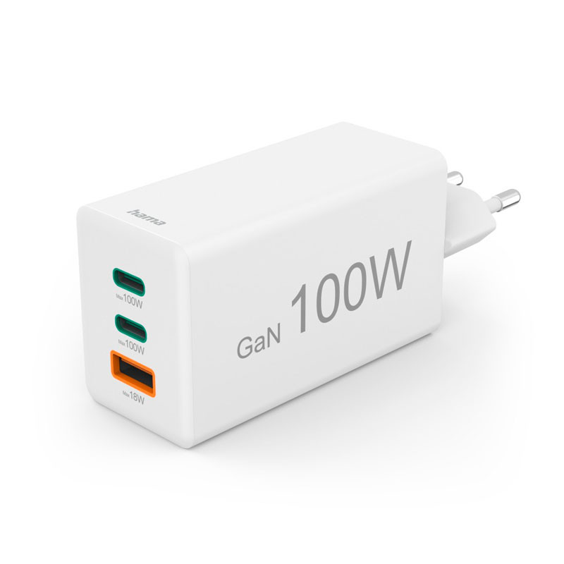 Hama univerzális hálózati USB-C 100W töltő (Fehér)-0