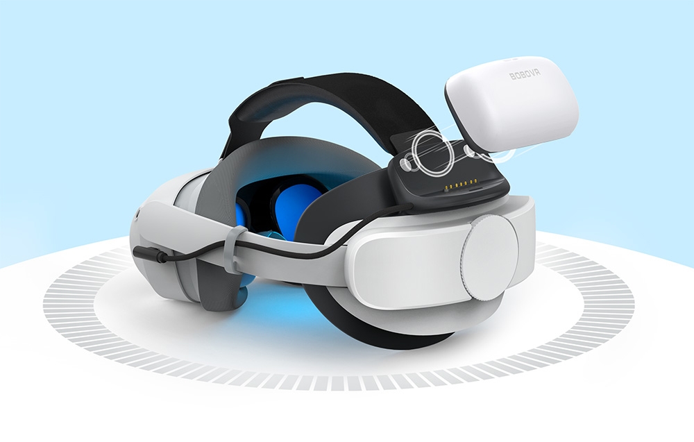 BOBOVR P4U akkumulátoros fejpánt a Pico 4 Ultra & Ultra Enterprise számára [10000mAh]-4