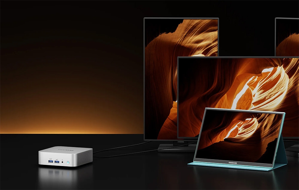 Mini-PC GEEKOM A8 Ryzen 7 8745HS 32GB RAM 1TB + Win11 Pro-8