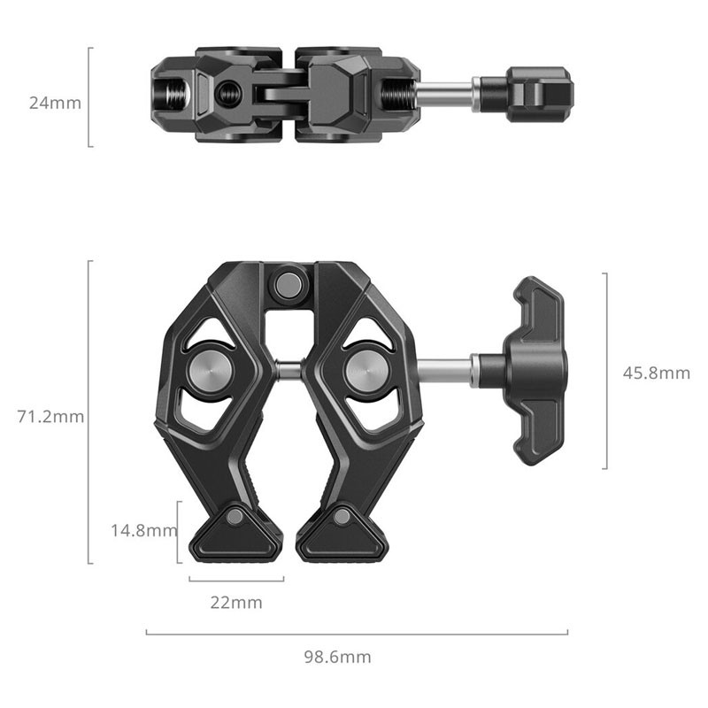 Smallrig 5319 Crab-Shaped Clamp-1