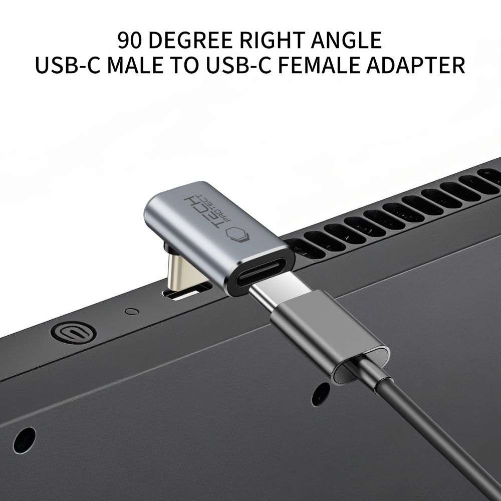 Tech-protect Ultraboost Aa02 Szögletes Adapter Type-c Szürke-2