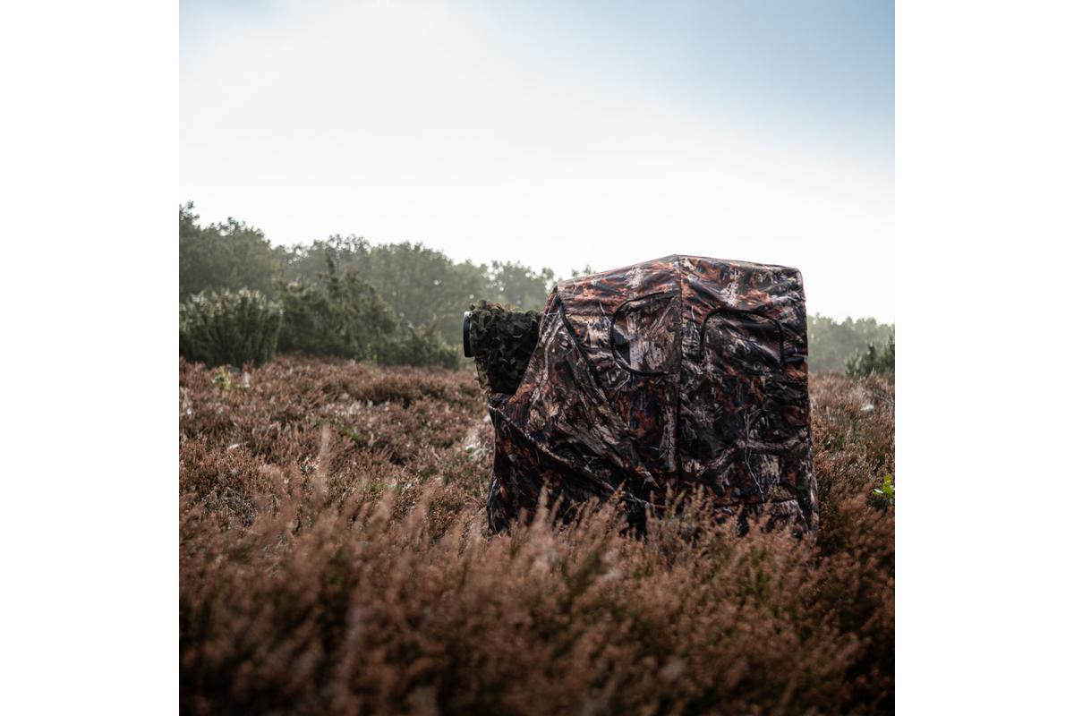 Caruba Camouflage Shelter Tent - lessátor székkel - egyszemélyes-0
