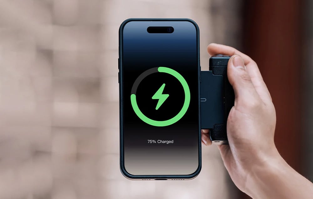 PGYTech telefontartó beépített powerbankkal (fekete) tok-1