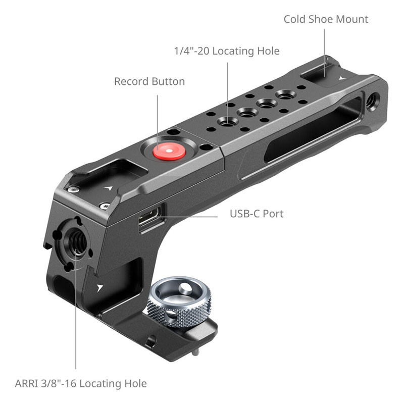 Smallrig 4927 Top Handle with REC Trigger (ARRI Locating Screw)-1