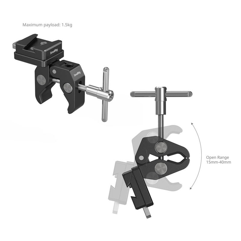 Smallrig 5313 V-Mount Crab-Shaped Clamp-2