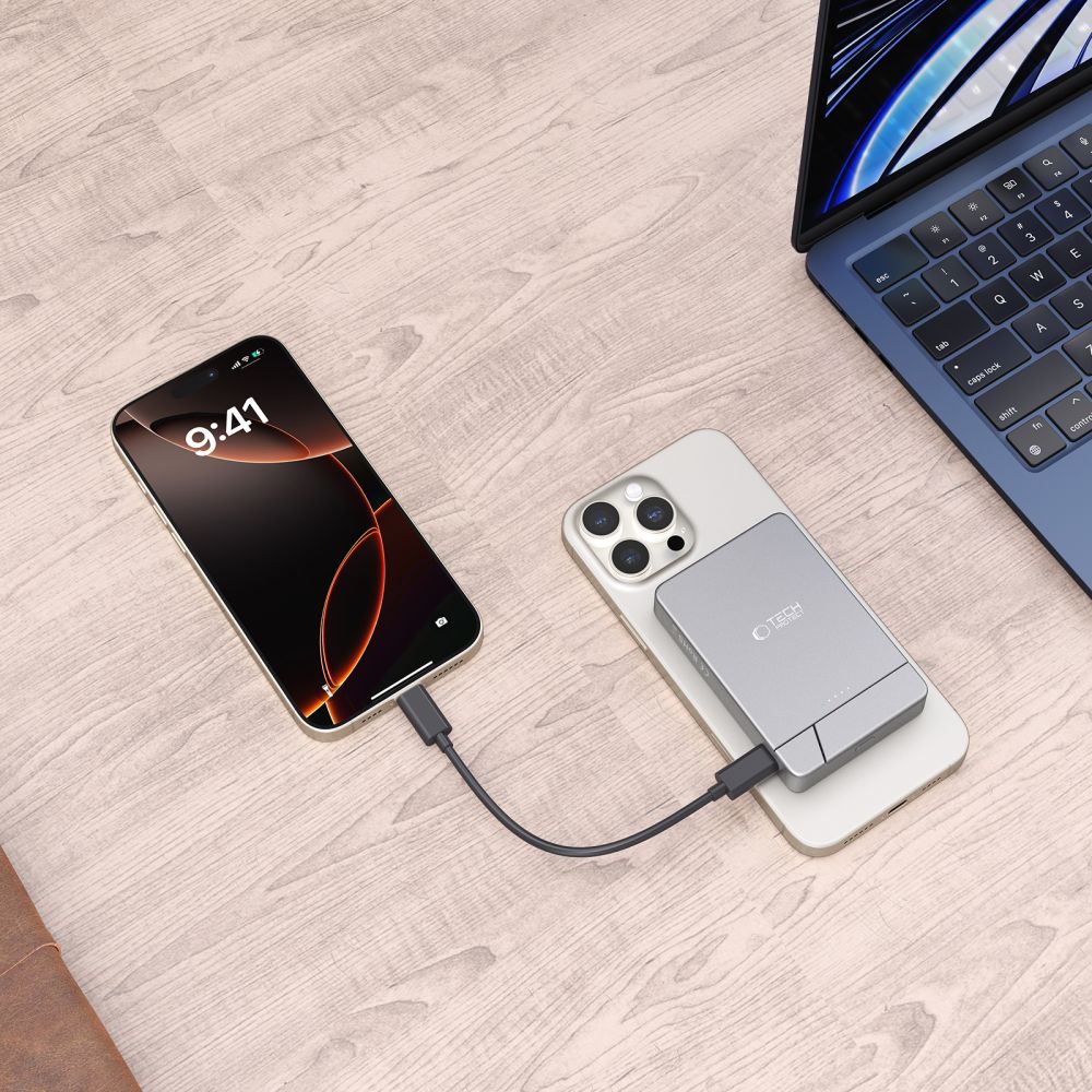 Tech-protect Pb14 Lifemag Magsafe Power Bank 5000mAh Űrszürke-7