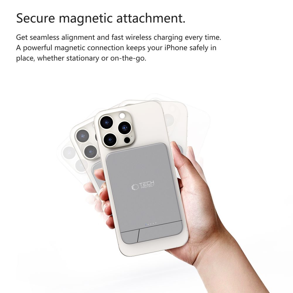 Tech-protect Pb15 Lifemag Magsafe Power Bank 10000mah Űrszürke-5