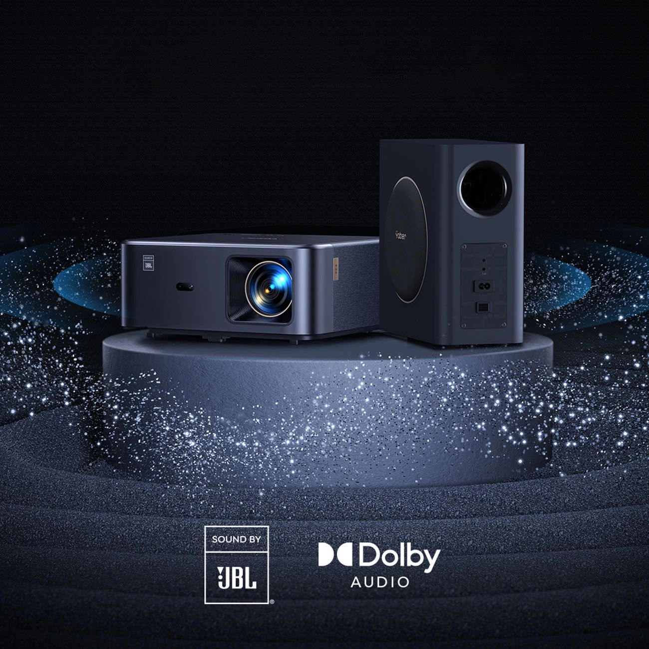Yaber K2s Pro LCD FullHD 1080p Multimédia Projektor JBL Hangszórókkal és Mélynyomóval - Fekete-4