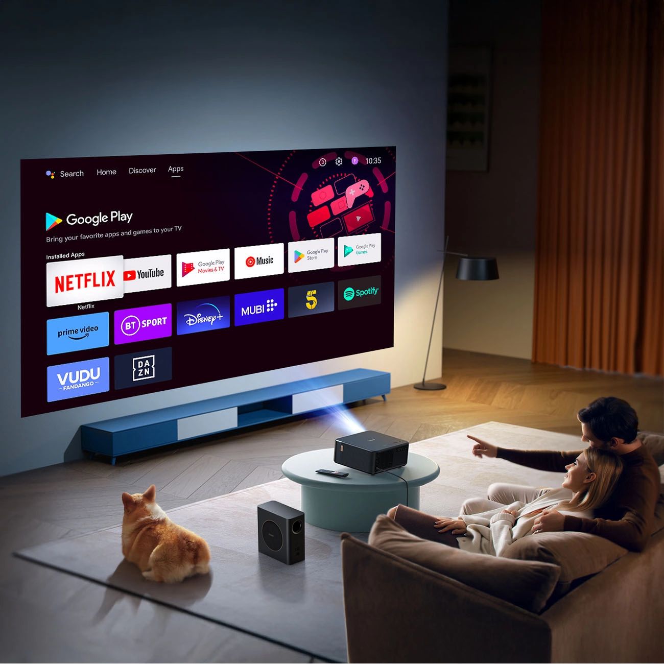 Yaber K2s Pro LCD FullHD 1080p Multimédia Projektor JBL Hangszórókkal és Mélynyomóval - Fekete-3