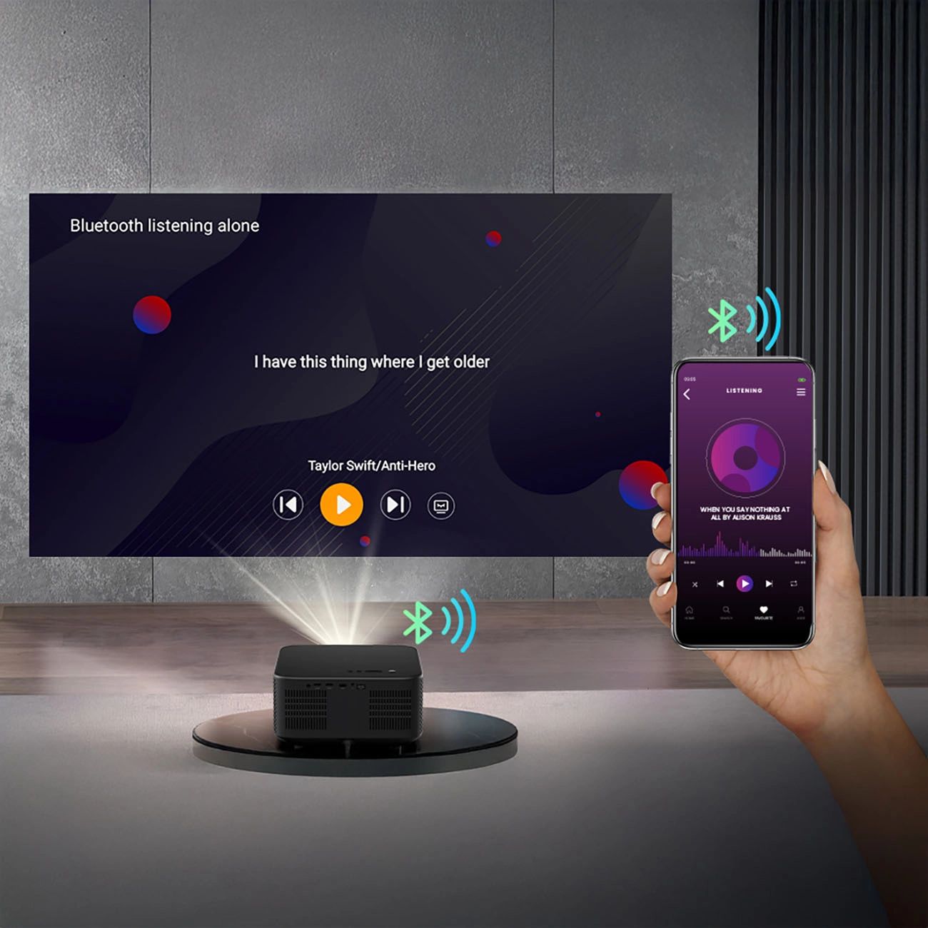 Yaber K3 Pro LCD FullHD 1080p Multimédia Projektor JBL Hangszórókkal és Mélynyomóval - Fekete-2