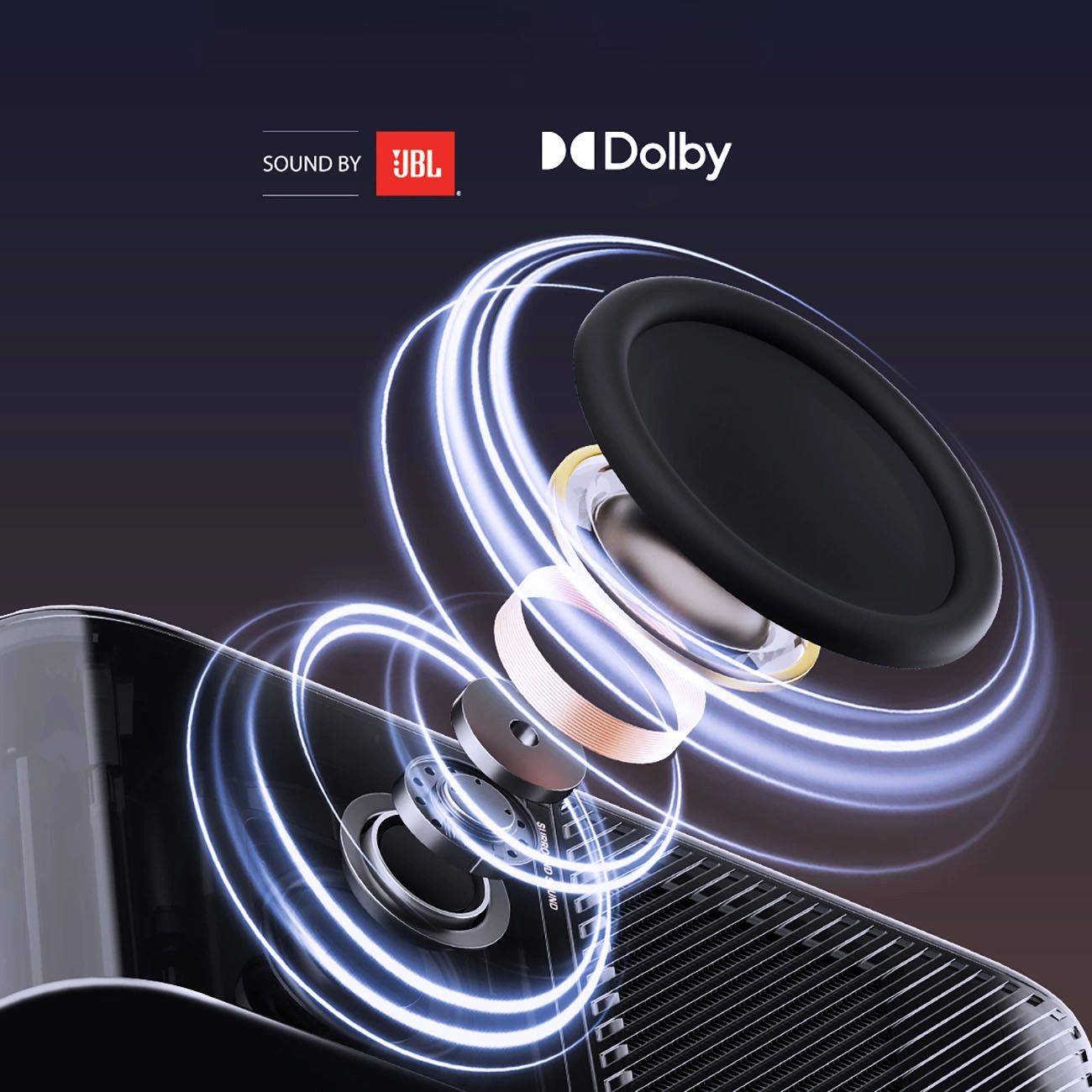 Yaber K3 Pro LCD FullHD 1080p Multimédia Projektor JBL Hangszórókkal és Mélynyomóval - Fekete-15
