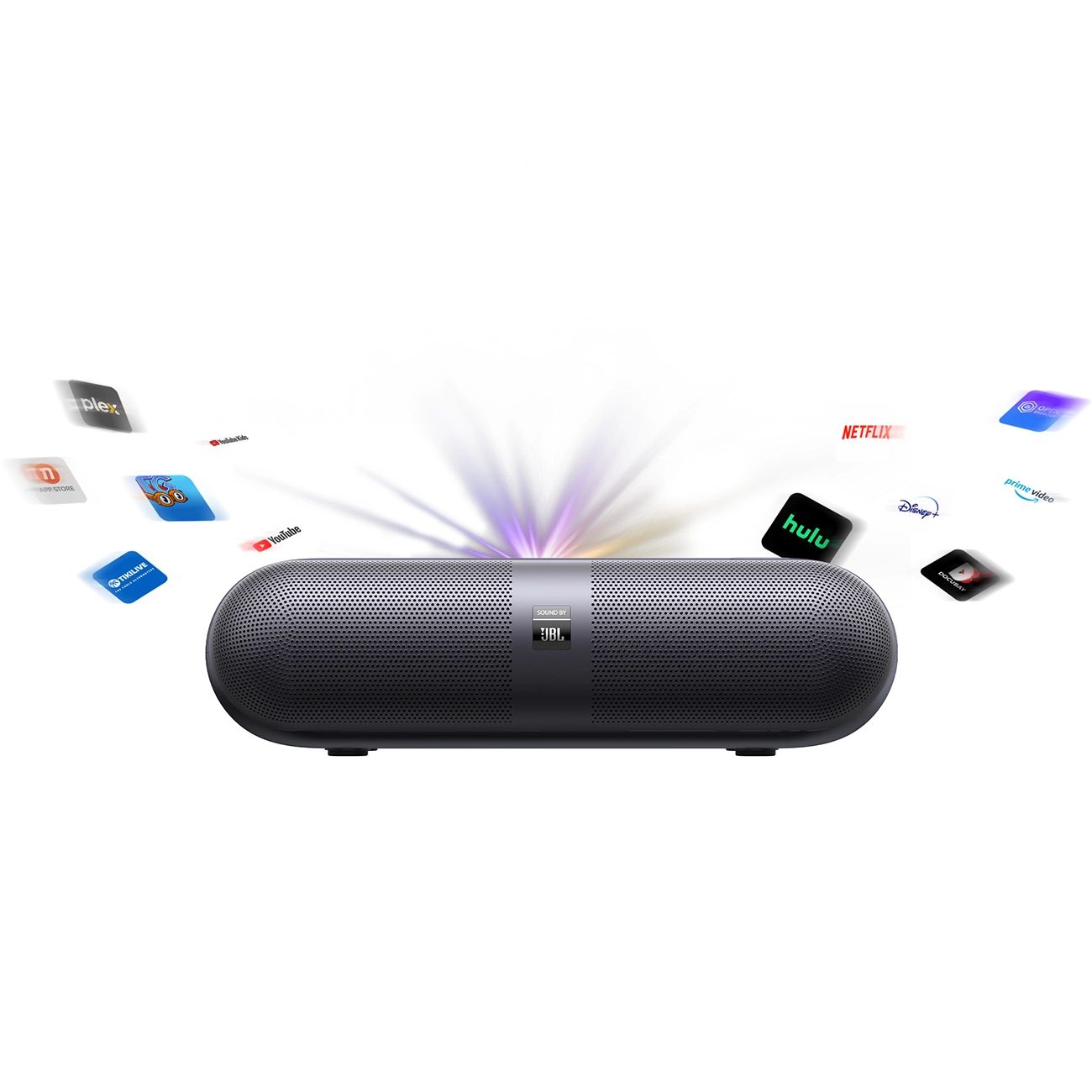 Yaber K300s Multimédiás Lézer RGB FullHD 1080p Projektor JBL Hangszórókkal - Fekete-26