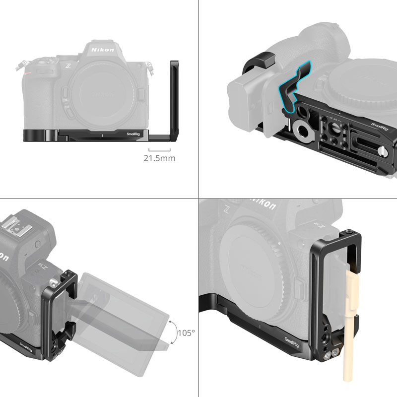 Smallrig 5256 L-Shaped Mount Plate for Nikon Z5II-3