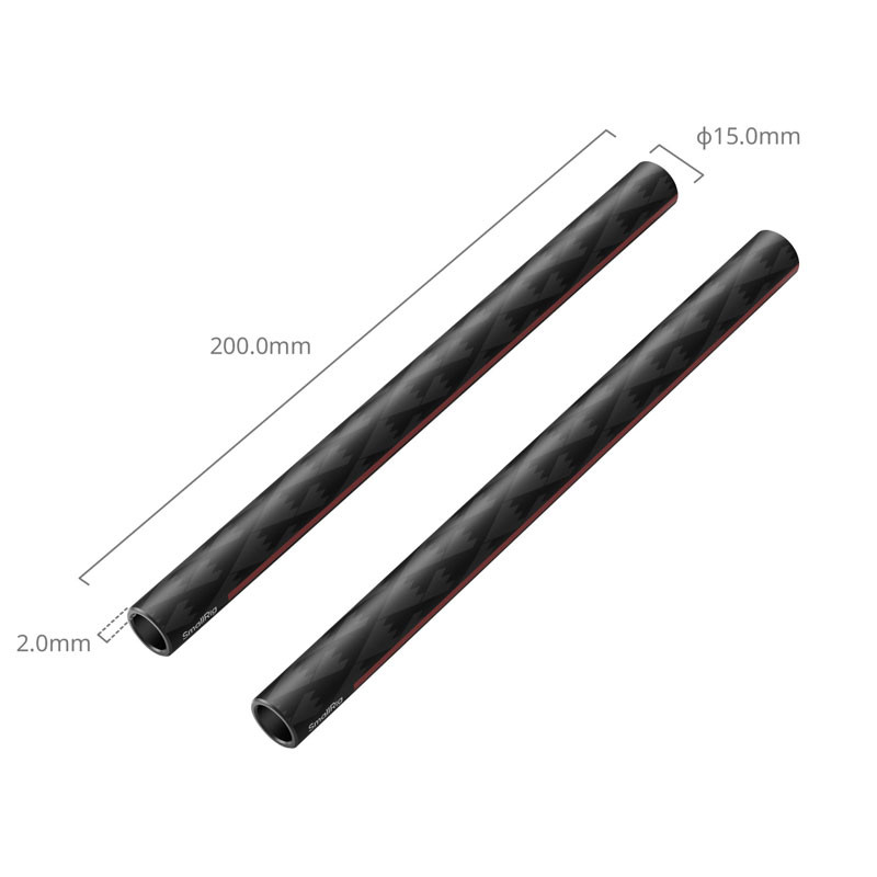 Smallrig 5211 15mm Carbon Fiber Rods 20cm-2