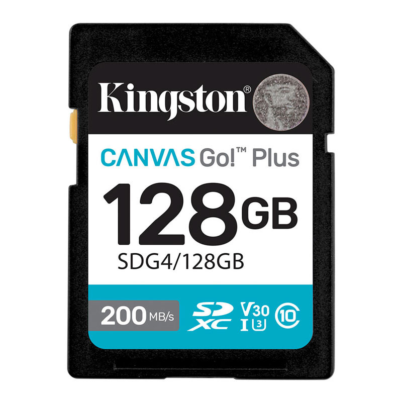 Kingston SDXC 128GB Canvas Go Plus Gen4 200R C10 UHS-I U3 V30 memóriakártya-0