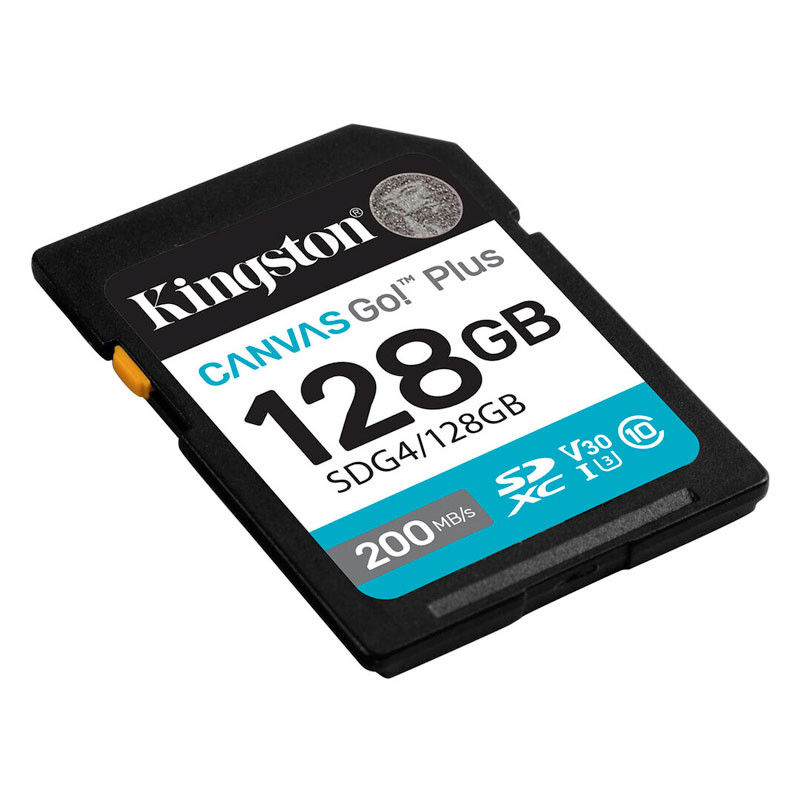 Kingston SDXC 128GB Canvas Go Plus Gen4 200R C10 UHS-I U3 V30 memóriakártya-1