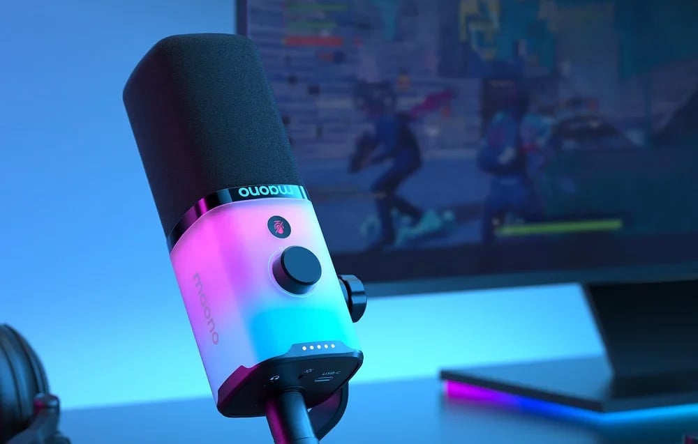 Maono PD100X RGB mikrofon fekete-1