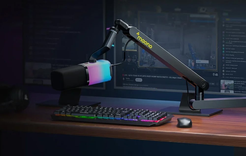 Maono PD100X RGB mikrofon fekete-4