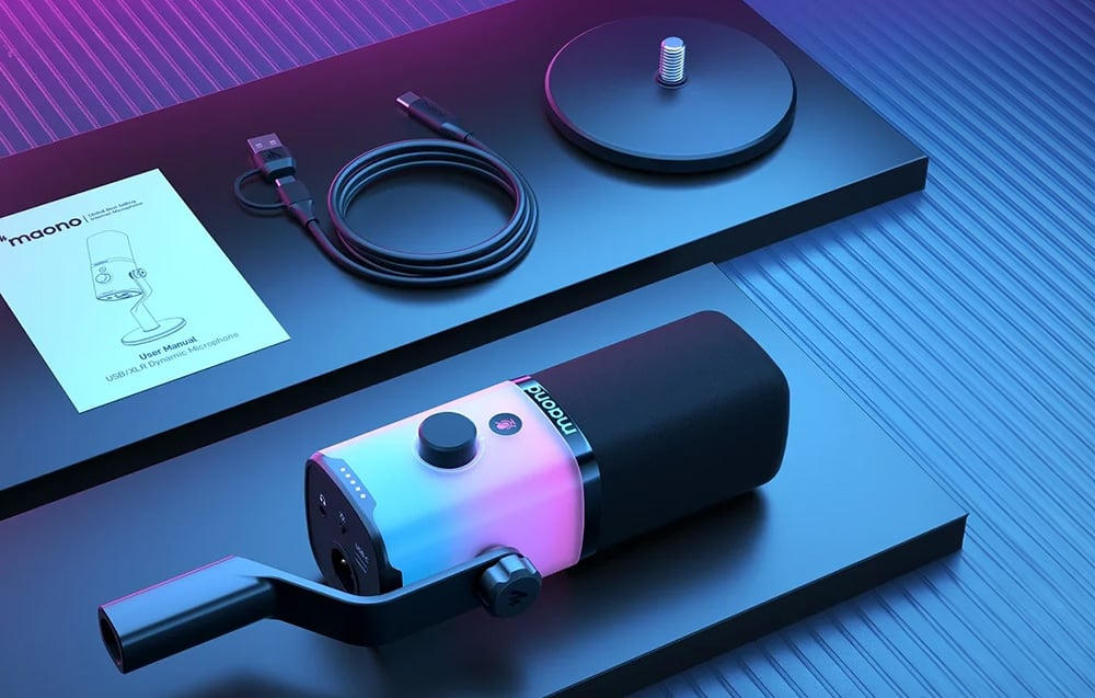 Maono PD100X RGB mikrofon fekete-6