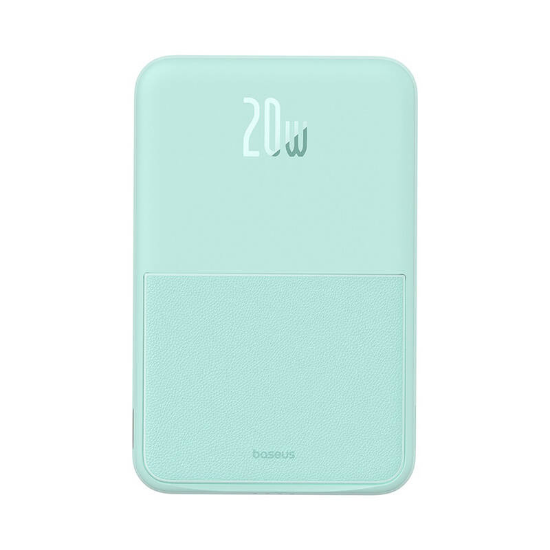 Baseus MagPro Mágneses Powerbank, 5000mAh, 20W, MagSafe (menta)-11