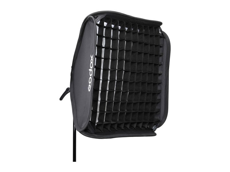 Godox 60x60cm S2-type Bowens bracket softbox méhsejtráccsal-0