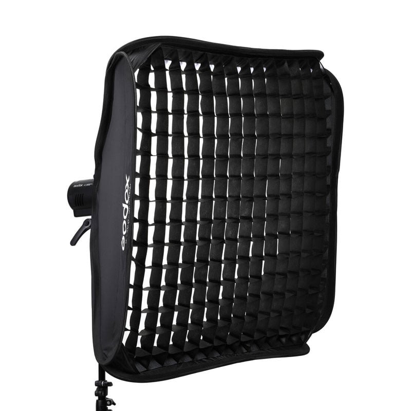 Godox 80x80cm S2-type Bowens bracket softbox méhsejtráccsal-0