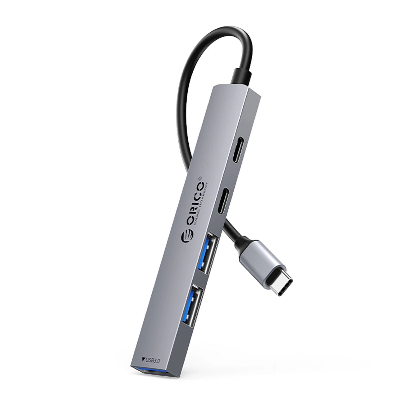Orico YSB4-U2 USB-A/USB-C Hub Dokkoló Állomás 2x USB-A 2.0 + 1x USB-A 3.0 + 1x USB-C 2.0 + 1x USB-C - Szürke-0