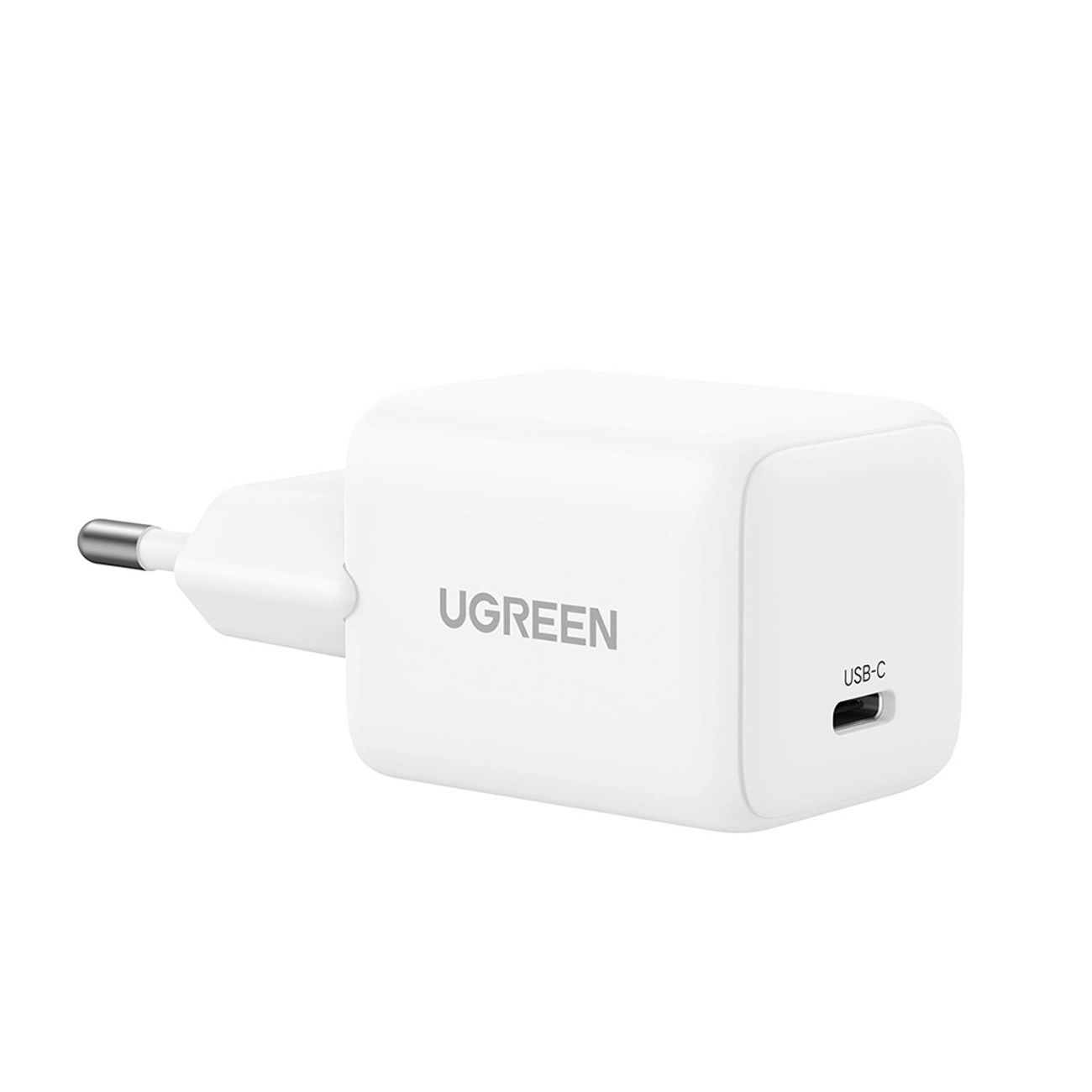 Ugreen X513 30W GaN fali töltő 1x USB-C + 1m USB-C kábel - Fehér-3