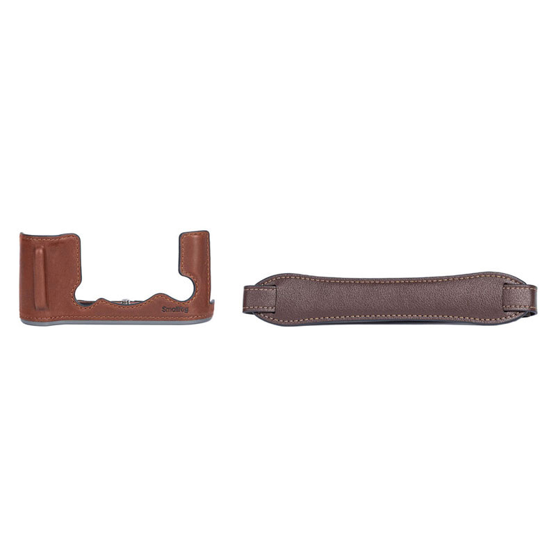 Smallrig 4710 Leather Half Case Kit For X-T50 (barna)-1