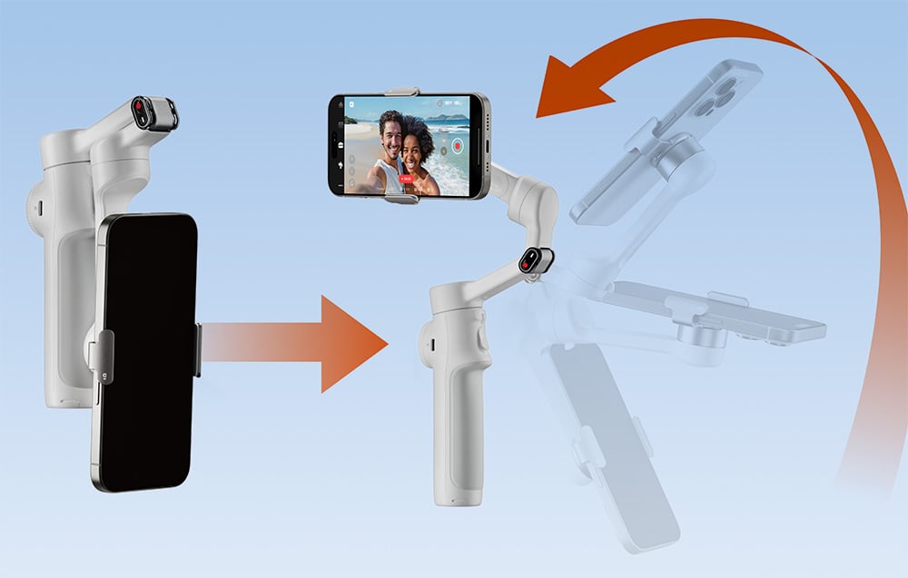 Insta360 Flow 2 (Szürke) Stabilizátor-7