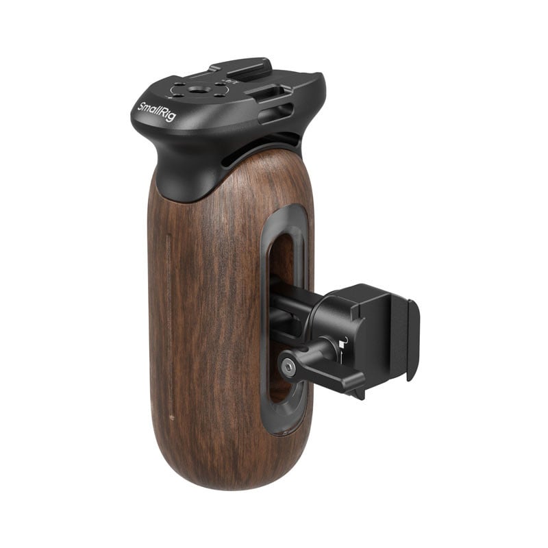 Smallrig 5239 Wooden Side Handle With NATO Clamp-0