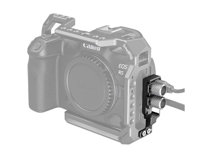 SmallRig HDMI and USB-C Cable Clamp for EOS R5 and R6 Cage 2981-1