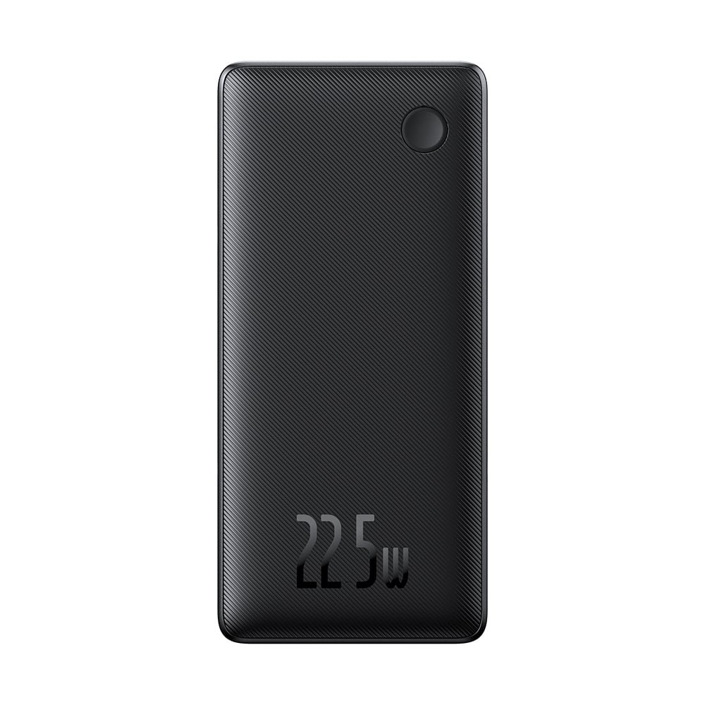 Baseus - Airpow Air Lite Power Bank (P10067501123-00) - USB, Type-C, Kettős kábel USB-C, Lightning, 22,5W, 10000mAh - Fekete-3