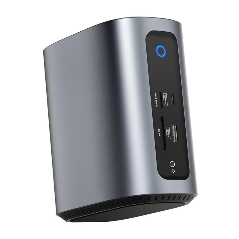 BlitzWolf BW-TH15 17 az 1-ben dokkolóállomás 2xHD+DP+4xC+3xUSB 3.0+USB 3.1+C 3.2+C PD+RJ45+micro SD+SD+3.5mm audio-3